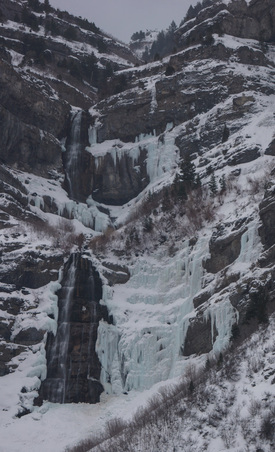 Bridal Veil Falls, Winter